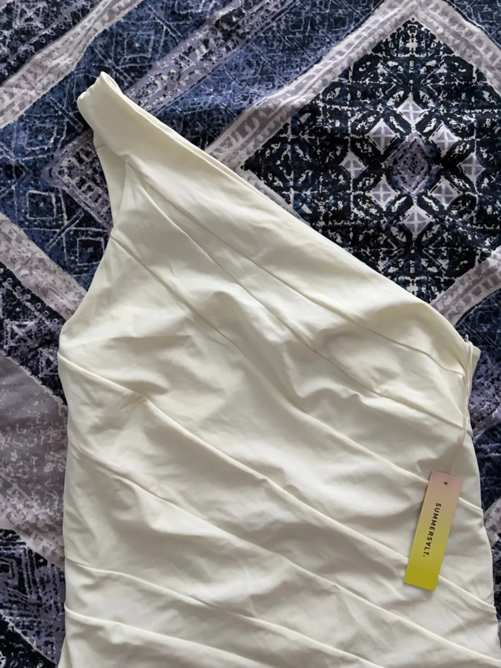 Summersalt Bachelorette Swimsuit One-Shoulder White - Picture 8 of 16